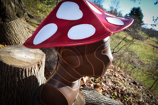 Mushroom Hat, Leather (Choose your size)