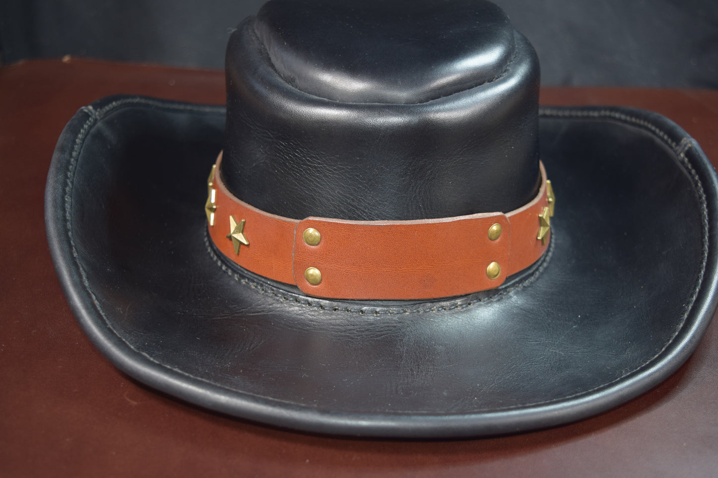 Cowboy/Bounty Hunter Leather Hat - choose your size and colors