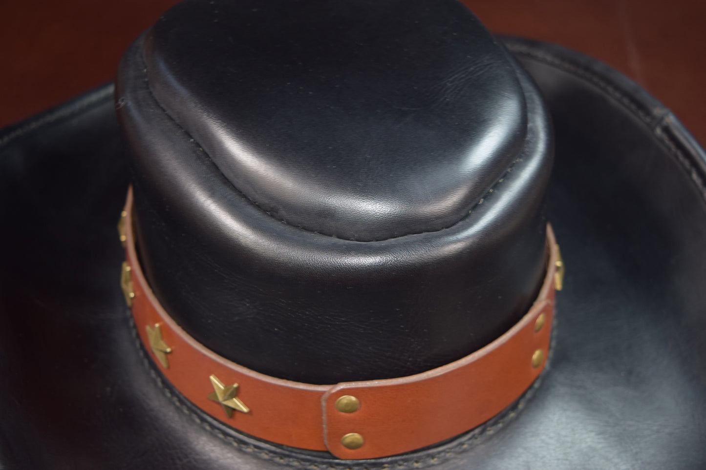 Cowboy/Bounty Hunter Leather Hat - choose your size and colors