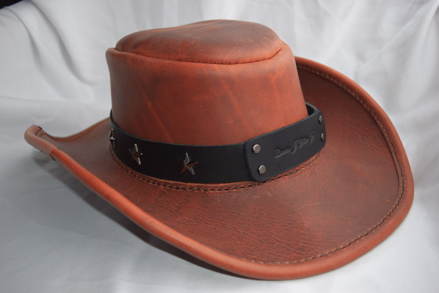 Cowboy/Bounty Hunter Leather Hat - choose your size and colors