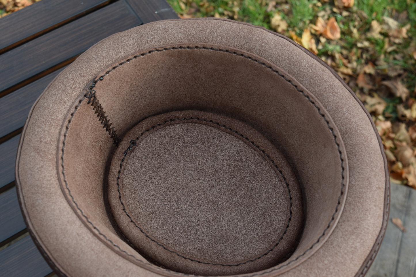 Pork Pie leather hat - choose your size/color