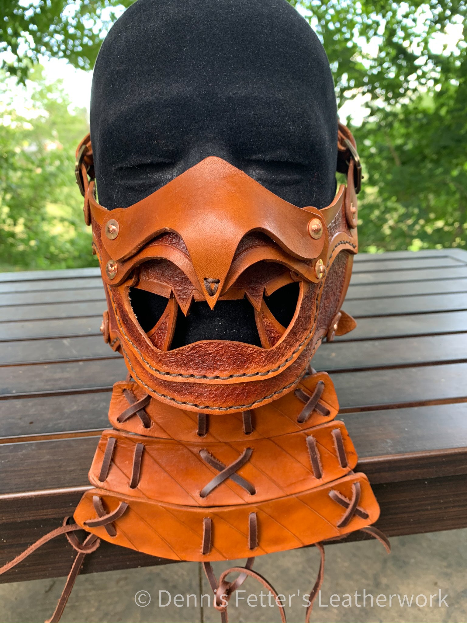 Samurai Menpo Leath Masc Classic Leather Mempo Japanese Samurai Mask