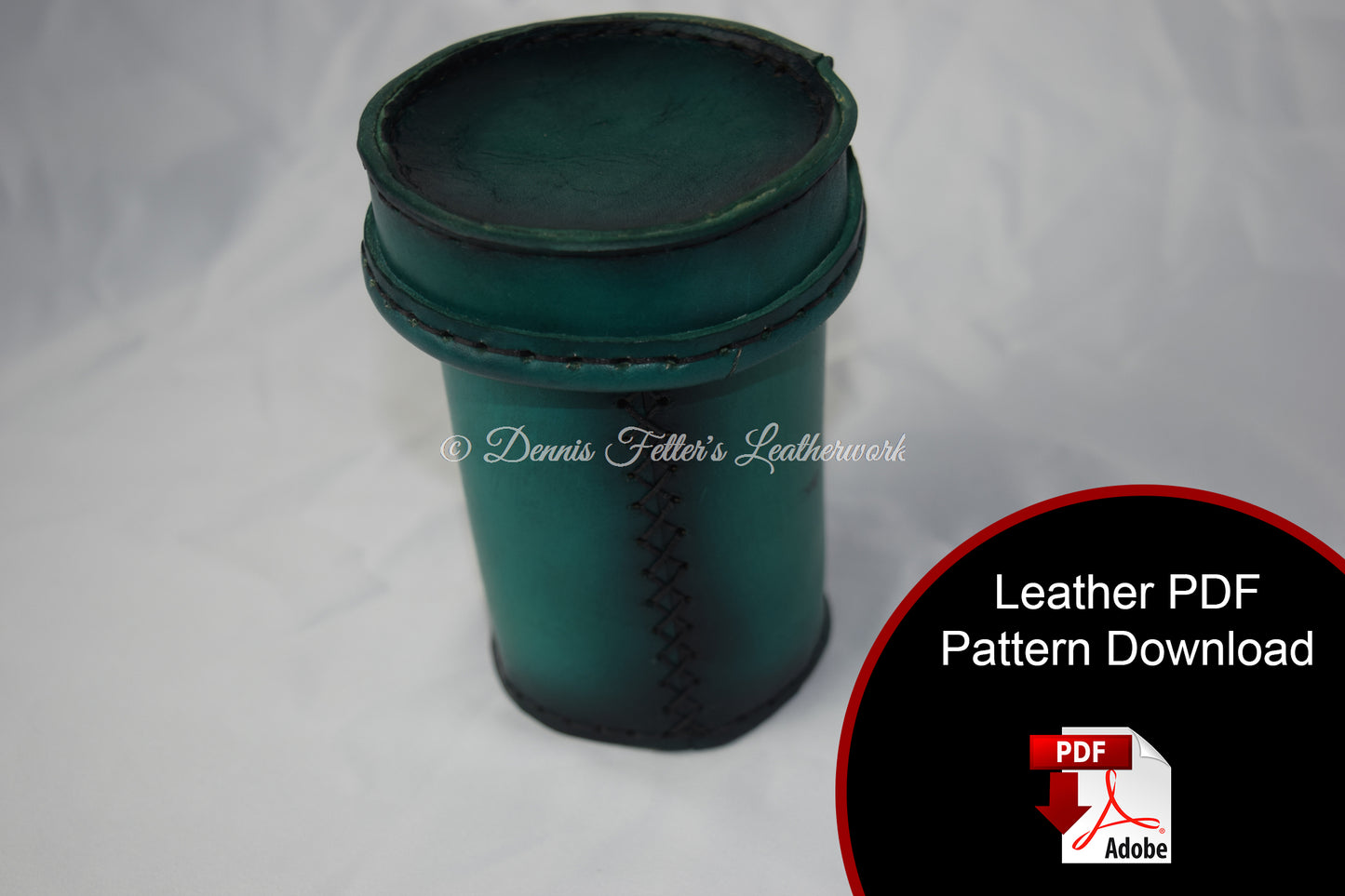 Dice Cup Leather Pattern (Download PDF file)