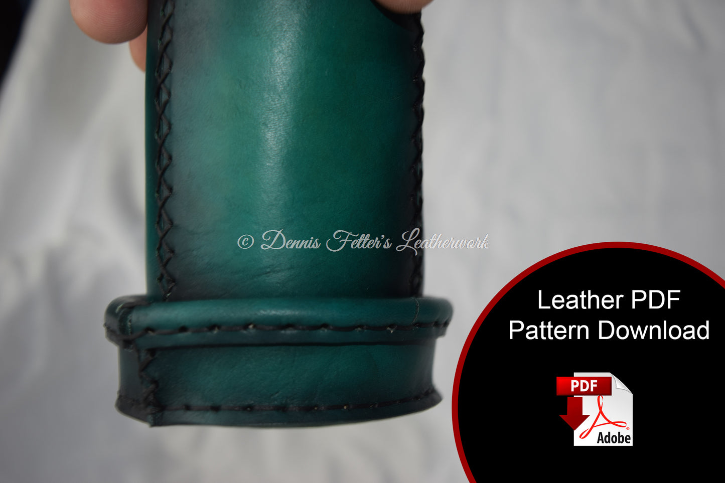 Dice Cup Leather Pattern (Download PDF file)