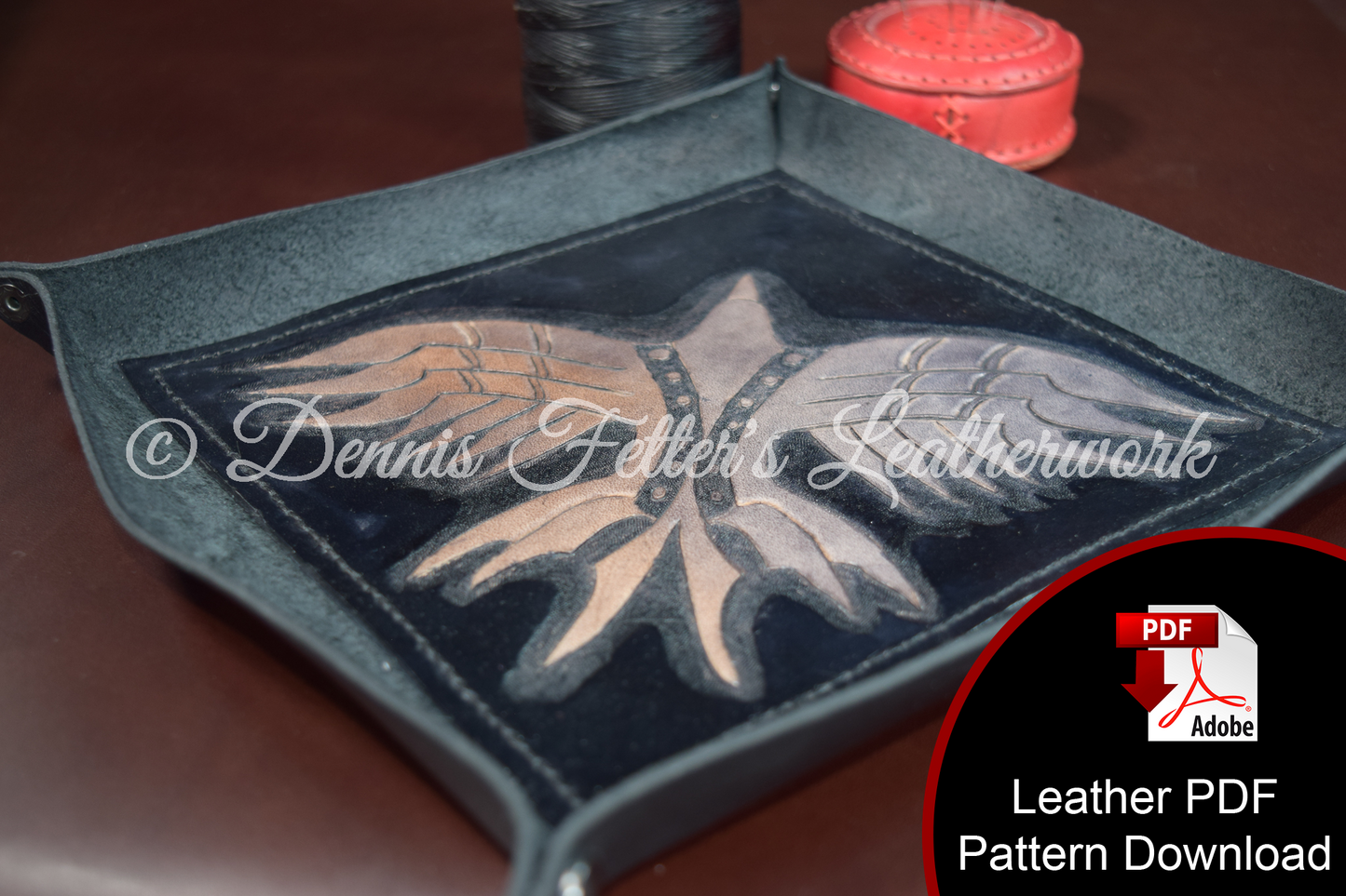 Dice - Valet Tray Leather Pattern (Download PDF file)