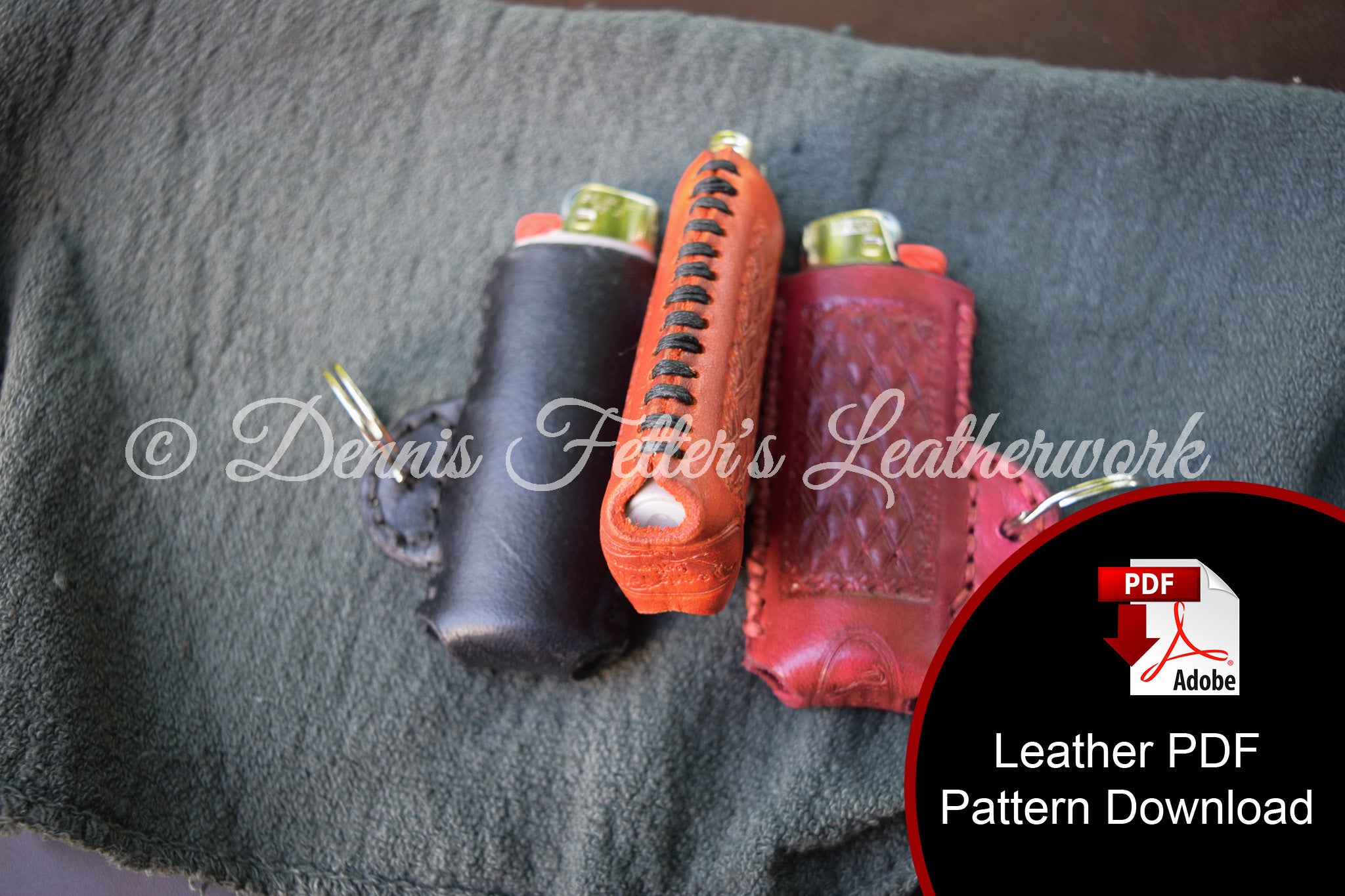 PATTERN: Lighter Case  Corter Leather & Cloth