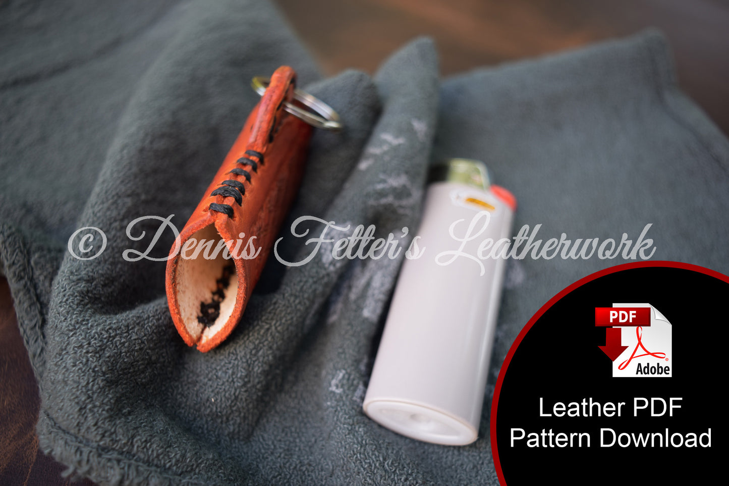 Lighter Case Leather Pattern (Download PDF file)